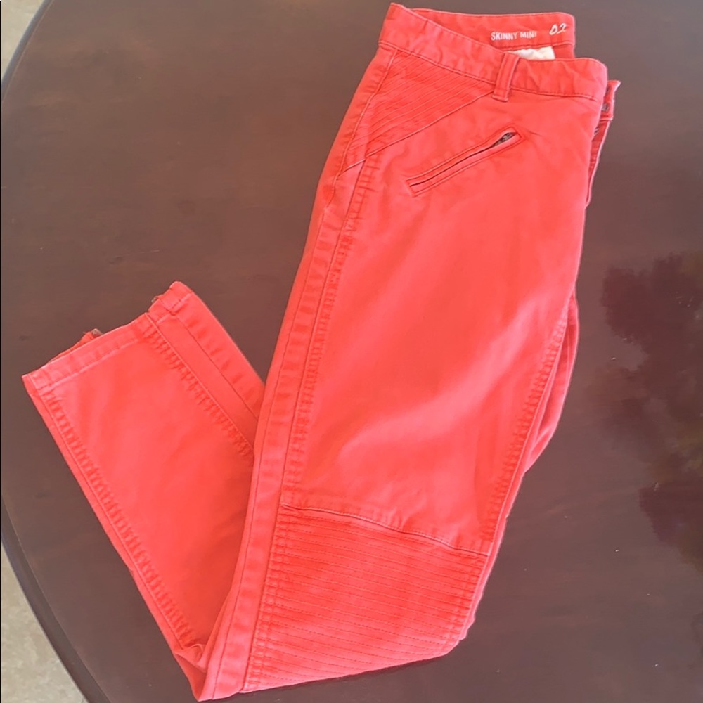 Orange/Red GAP Skinny pants